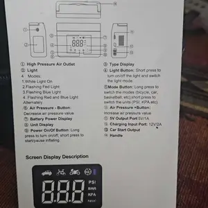 【Hieha】Spring Outing Portable Car Jump Starter, 4000A Car Battery Jump Starter with 150PSI Tire Inflator, 12V Car Battery Jump Starter, 15000mAh Power Bank, with LED Light