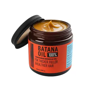 Batana Oil for Hair Growth, 100% Raw & Organic Dr. Sebi Hair Growth Oil from Honduras, Unrefined Cold-Pressed Formula for Thicker, Stronger Hair, Batana Hair Mask for Men & Women,3.38Fl Oz(Pack of 1)