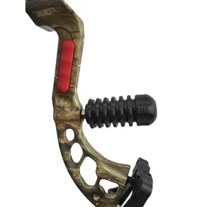 Outdoor Archery Shock Absorber, Rubber Silent Bow Grip Accessory, Lightweight Stabilizer, Archery Equipment, Sports Gear