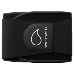Sweet Sweat Pro-Series Waist Trimmer by Sports Research - Adjustable Velcro Straps, CR Neoprene, Neo-Sweat Technology, Medium-Large - Workout Waistband