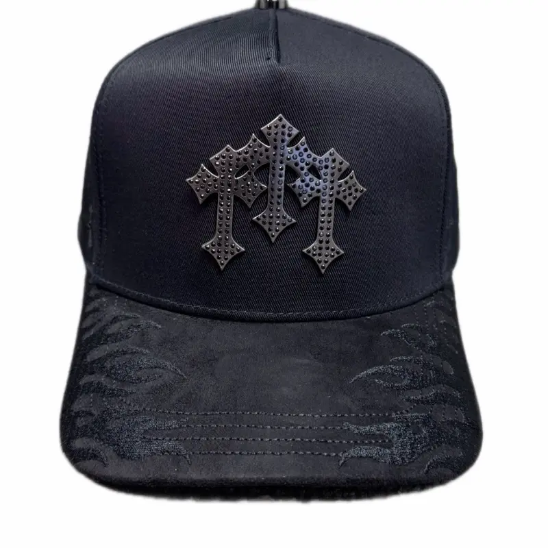 IN GOD WE TRUST CROSSES BLK LA OFFICE HAT