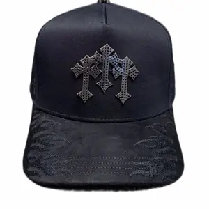 IN GOD WE TRUST CROSSES BLK LA OFFICE HAT
