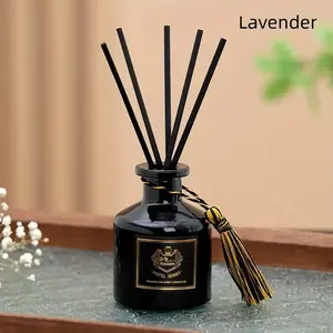 Aromatherapy Diffuser, 1 Count Glass Aromatherapy Diffuser with Tassel, Multifunctional Air Freshener for Bathroom, Home, Car and Outdoor Use, Scented Home Fragrance