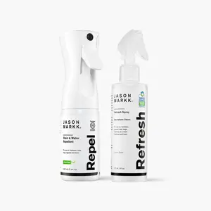 Jason Markk Repel & Refresh Bundle Footwear Shoe Care Kit - Auto-Delivery, Plant-Based Odor Eliminator & Water Repellent Spray for Suede, Nubuck, Canvas