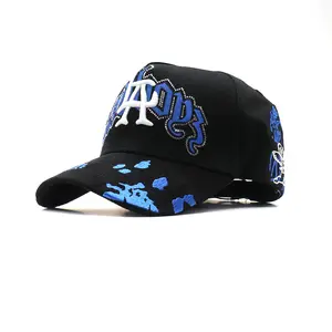 trend DANDY HATS X SAD BOYZ Blue Angels Collab Black Snapback Cap DANLASAD BLK