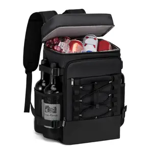 Outdoor Cooler Backpack - 40 Cans Insulated Backpack Cooler for Men & Women, 2 Leak Proof Compartments Cooler Bag for Picnic, Lunch, Camping and Beach