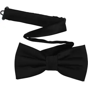 Men's Pre-Tied Satin Formal Tuxedo Bowtie Adjustable Length Satin Bow Tie