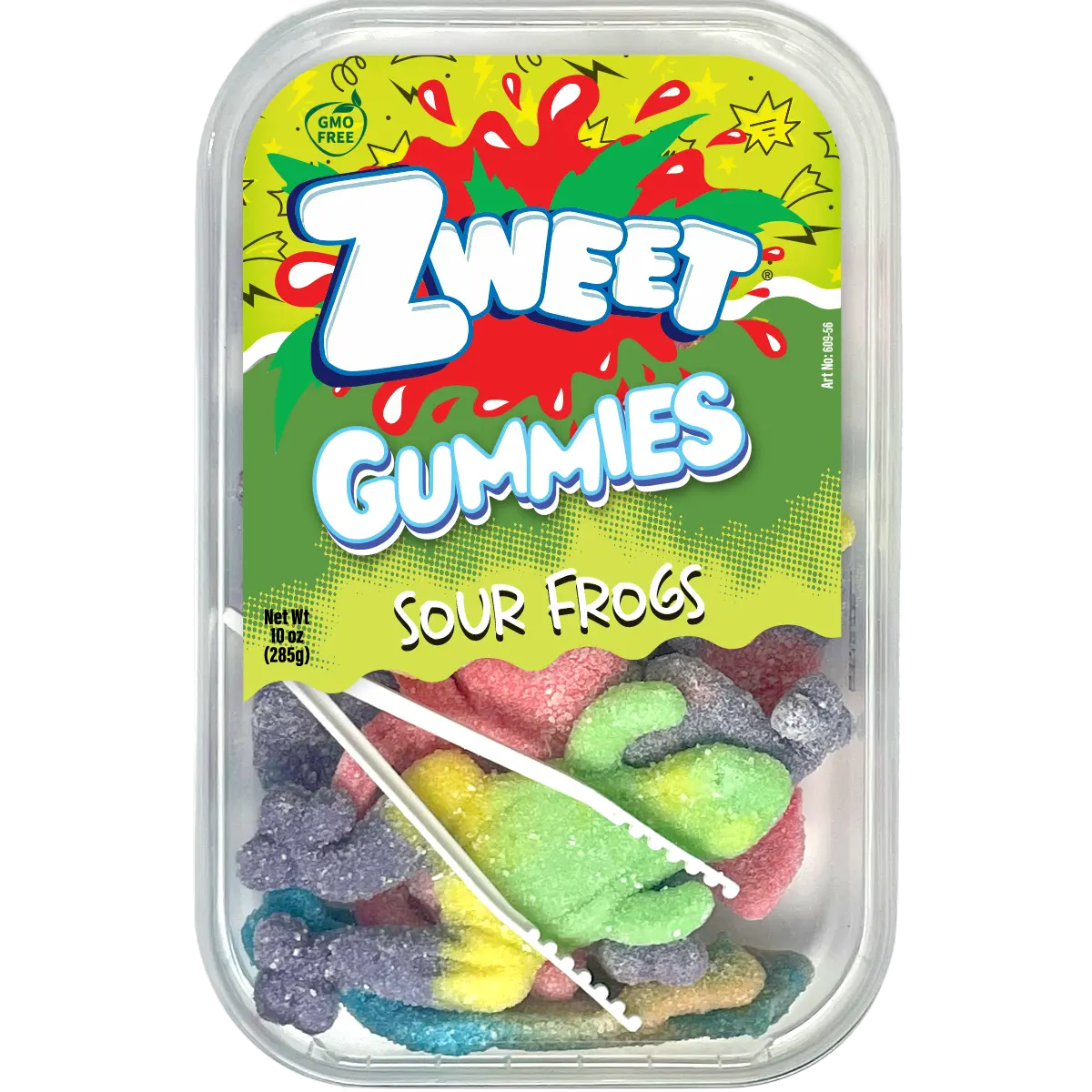 Sour Gummy Frogs Candy | Zweet | 10 oz