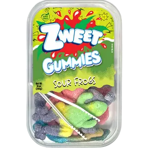 Sour Gummy Frogs Candy | Zweet | 10 oz