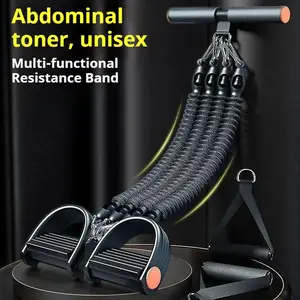 Multifunctional Pedal Puller for Household Fitness with Slimming Crunches and Assisted Chest Expansion Weight Loss Tension Rope