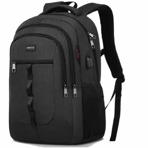 YAMTION Laptop Backpack with USB & Headphone Jack | Anti-theft Water Resistant Travel Backpack with Luggage Strap  Large Capacity School Backpack for College Students | Breathable Business Laptop Backpack with Reflective Strips