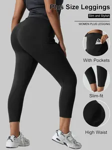 Women's High-Waisted Skinny Pants, Elastic Comfortable Design, Pockets for Phone Carry, Ideal for Gym & Outdoor Activities, Skinny Sports Leggings