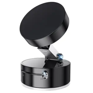 Vacuum Suction Magnetic Phone Holder, Adjustable Vacuum Magnetic Car Phone Mount, Foldable Vacuum Magnetic Cell Phone Holder Stand, Universal Smartphone Holder