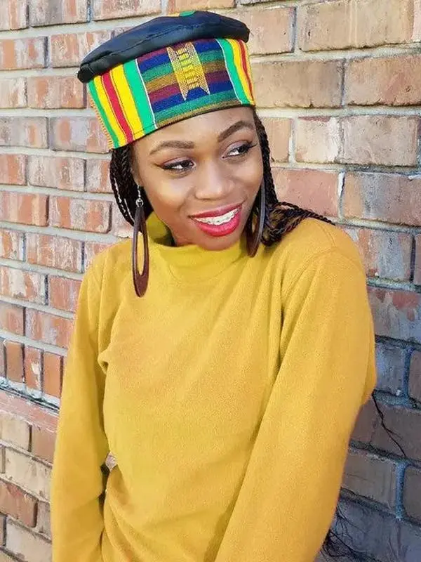 Multi-colored Hand-made African Hat-DPH342W | African Fashion | Dupsie's