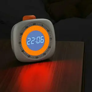 Visual Timer for Kids - 60 Minute Digital Night Vision Countdown Timer Visual for Classroom, Homework, ADHD, and Time Management Tool (White)