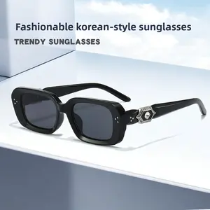 New High-end Gm Sunglasses Women's Fashion Diamond-encrusted Small Frame Square Glasses High-quality Driving Sunglasses