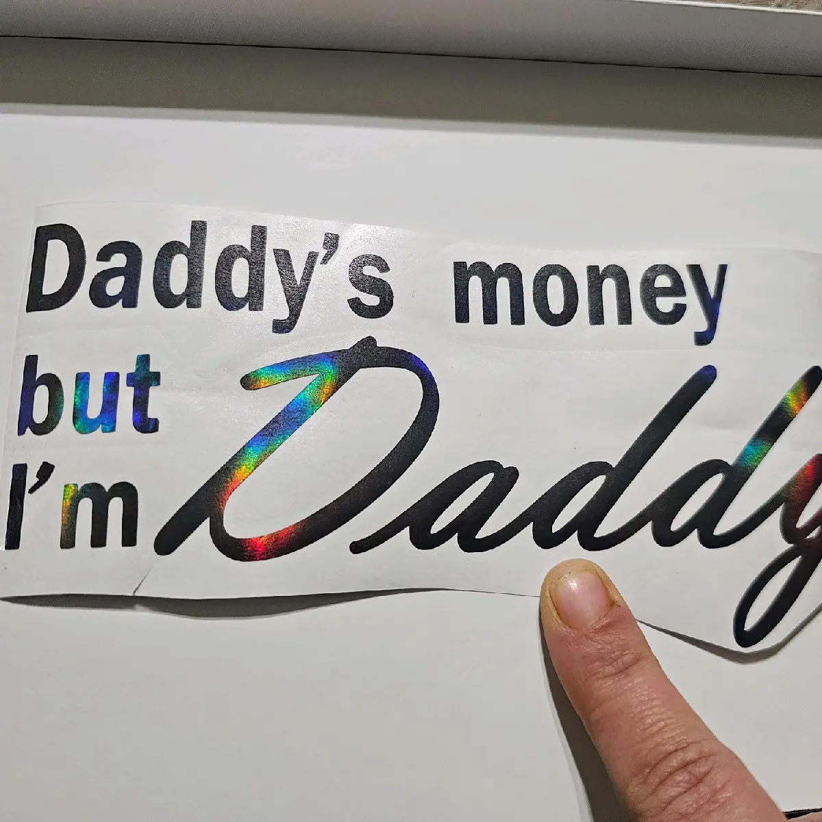 Daddys Money Decal vinyl sticker