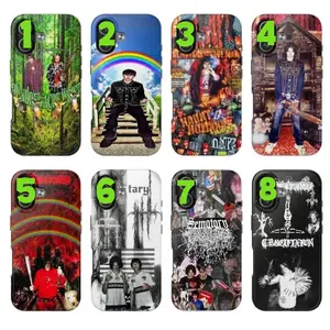 8 Styles Sematary Rapper Phone case, Rap Art Album Phone Case, Compatible with iPhone 17 16 15 14 13 12 & Samsung Galaxy, Gift for fans E