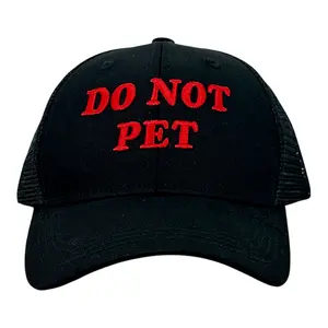 Dog Not Pet Hat Funny Sarcastic Graphic Novelty Cap Funny Hats Funny Dog  Novelty Caps for Men Black Standard