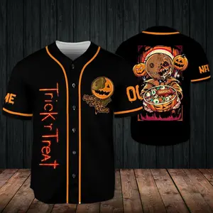 Sam Trick or Treat Inspired Baseball Jersey Custom Halloween Name Shirt