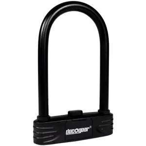 Deco Gear Heavy Duty Combination U-Lock with 16mm Rubberized Steel U-Shackle Bike Lock