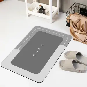 3-piece diatomite anti-slip bathroom mat sets, including toilet mat and floor mat, dries quickly, essential for home use, new choice for home decoration and house decor non-slip absorbent bathmat Memory quick-dry geometric bathroom mat