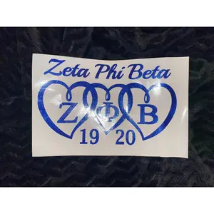 Zeta Phi Beta Car Decal