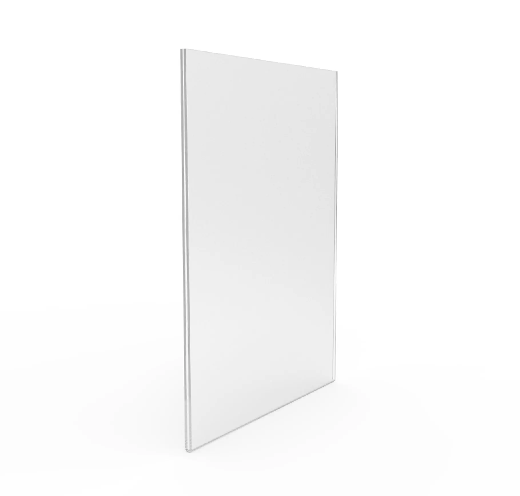 8 1/2w x 11h Wall Mount Clear Window Signs Plexiglass Acrylic Portrait Frame