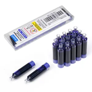 WRITECH Blue Ink Cartridge Set: 16 Ink Cartridges Clictek Fountain Pens