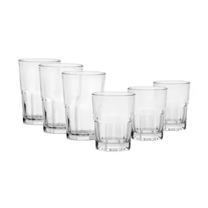 12-piece clear glass drinkware set for water juice and cold beverages 12-piece clear glass drinkware set for water juice and cold beverages