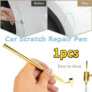 Car Scratch Repair Pen, Precision Fluid Writing Brush, Paint Applicator, Ideal for Car Scratches and Rock Cracks, Aluminum Material