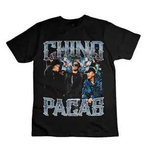 Vintage Chino Pacas Mexican Regional T-shirt Corridos Sinaloa Inspired Tshirt Casual Shortsleeve