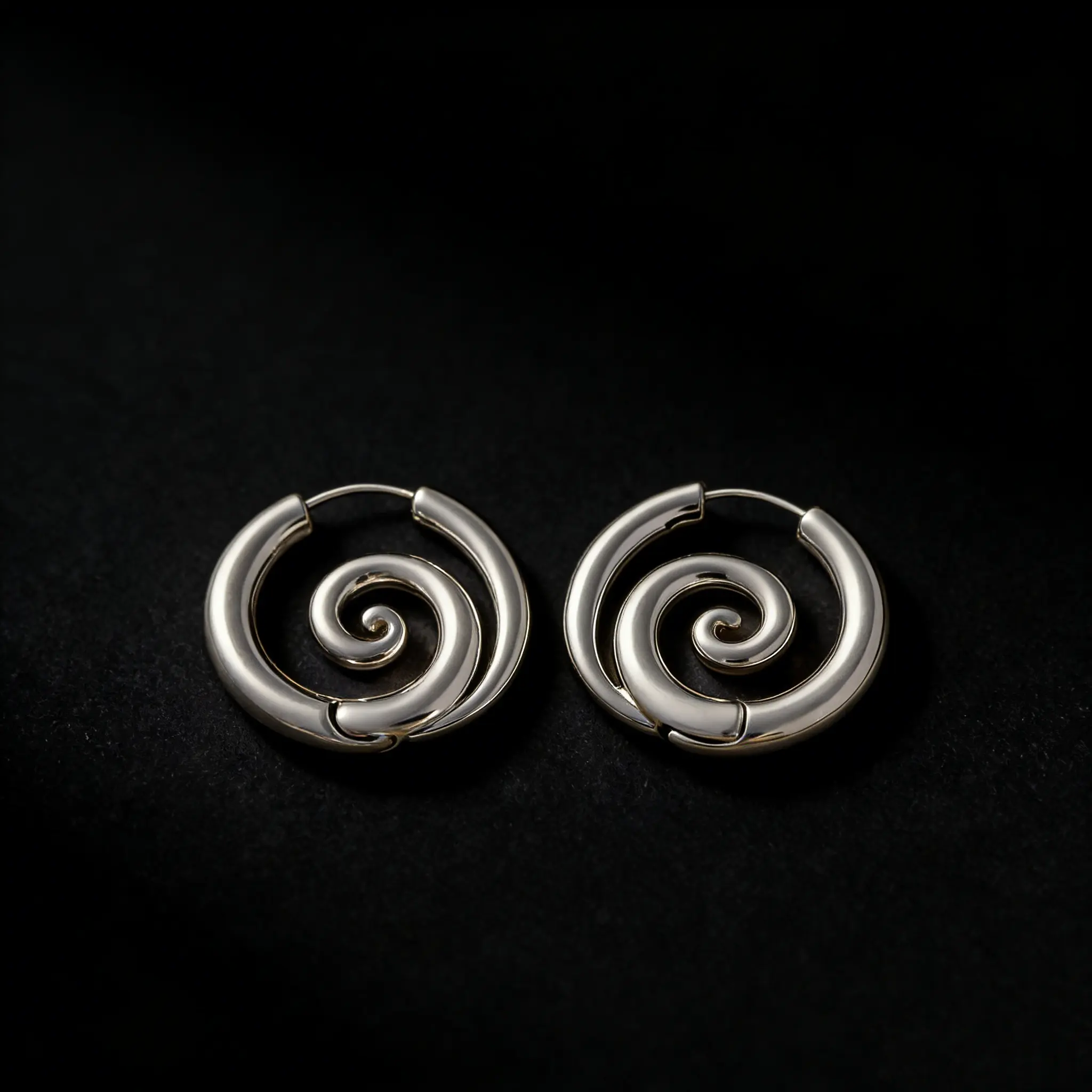 Faux Stretched Spiral Hoop Earrings for Women, Stainless Steel Coil Gothic Ear Cuffs, Hypoallergenic Cartilage Helix Jewelry tiktokshopspringglowup Stunning Zircon Exquisite Stylish Chic Comfort Anniversary Her Promise