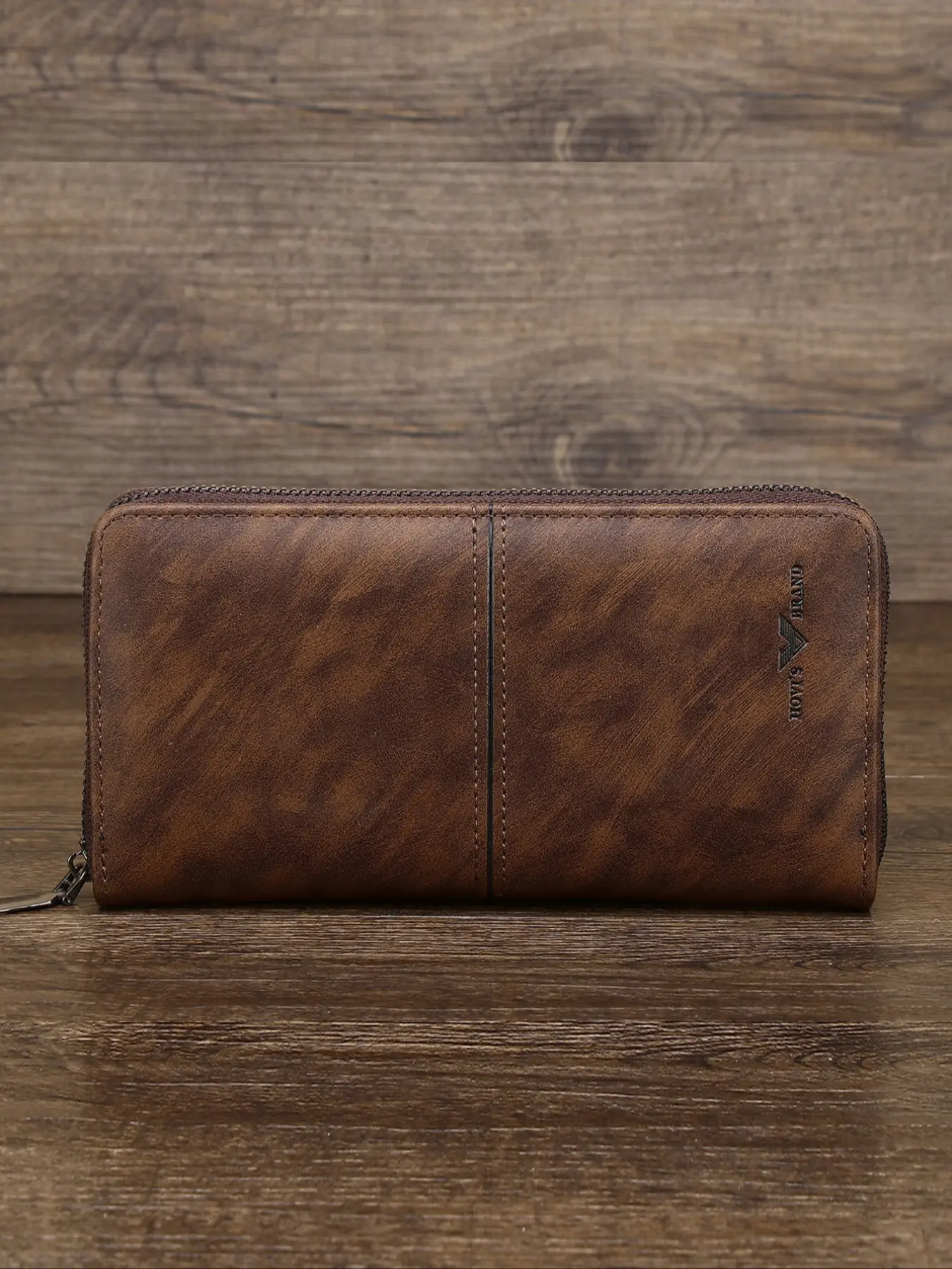 Men's Long Wallet 19.5cm, Light Luxury Crocodile Pattern, Fits Phone & Cards, Thin Design, Wrist Strap & Handbag Mode, All Seasons Casual Style, Minimalist Wallet, Durable Fashion Wallet