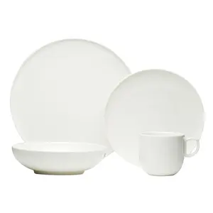 Red Vanilla ET1900-024 Every Time White Dinner Set - 24 Piece
