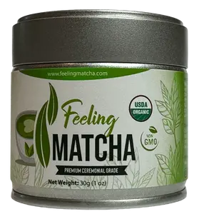 Ceremonial Organic Feeling Matcha Tea 30G Canister - NON GMO - USDA