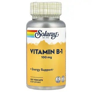 Solaray Vitamin B-1, 100 mg, 100 VegCaps