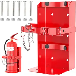 Fire Extinguisher Mount, Heavy Duty Fire Extinguisher Bracket with Screws Fits 10lb Dry/5lb Co2 Extinguisher for School Home Garage Laboratory and Vehicle Perfect for Wall Mount,1pcs