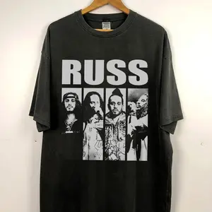 RUSS Tour Vintage Shirt, Into The Wild Russ Tour 2025 Shirt, Russ Concert 2025 Shirt, Russ Merch, Fan Gift, Music Shirt Sweatshirt Hoodie, Unisex Cotton Shirt