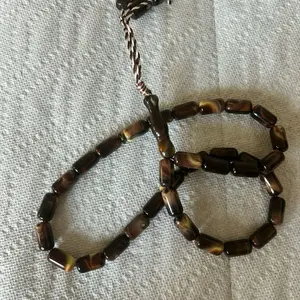 33 Elongated Beads Tasbih, Beautiful Prayer Accessory for Peaceful Worship
