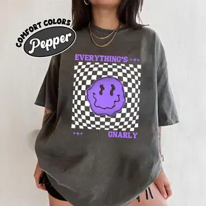 [Sale Up To 15% + Free Ship] – KATSEYE Everything's Gnarly T-Shirt, GNARLY Shirt, Katseye Fan Gift Tee, Gnarly Boba T-Shirt, Gnarly Fried Chicken Shirt