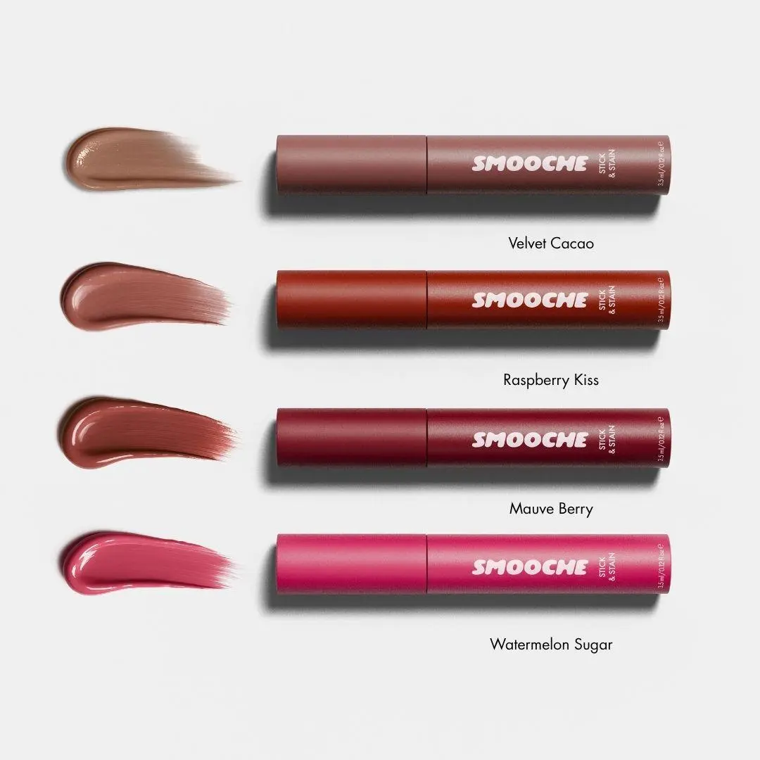 SMOOCHE Viral Peel-Off Lip Stain – 12HR Waterproof Lip Tint, Smudge-Proof Liquid Lipstick, Long Lasting Lip Stainer, Plumping Lip Liner Color, Vegan Cruelty-Free Lip Makeup, 3.5ml Berry Sugar