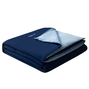 FIinal sale！Summer Blanket for Sleepers - Breathable & Reversible Summer Bedding, Lightweight Jinan Fabric, Oversized Comfort for Adults