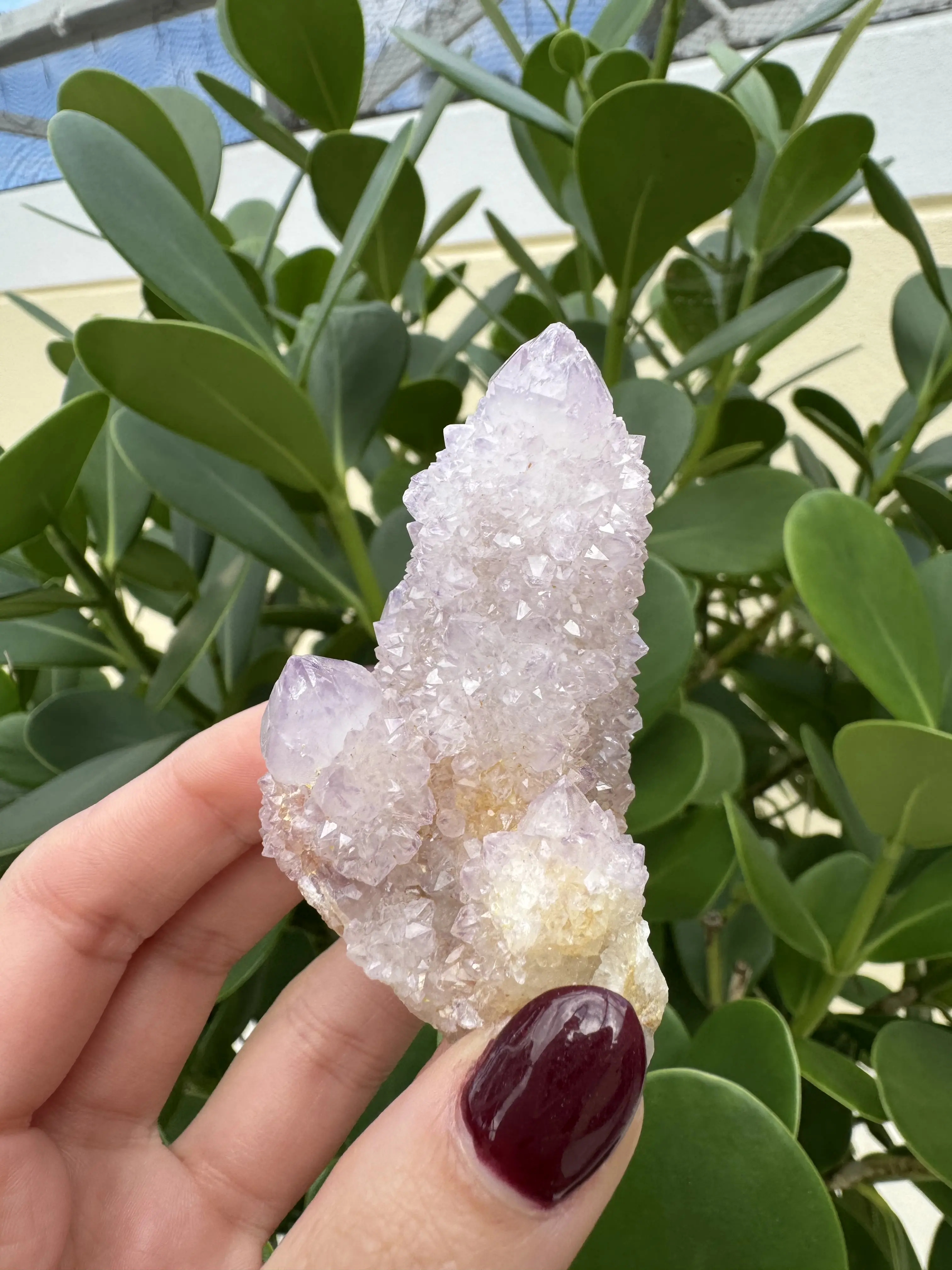 Rare Sparkling Spirit Quartz Cluster | Amethyst Druzy Crystal | High Energy Healing Stone