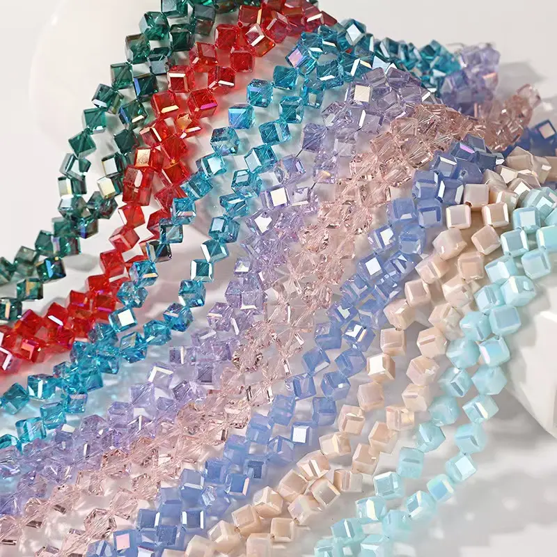 Ltty--B12-Sugar Cube Glass Beads