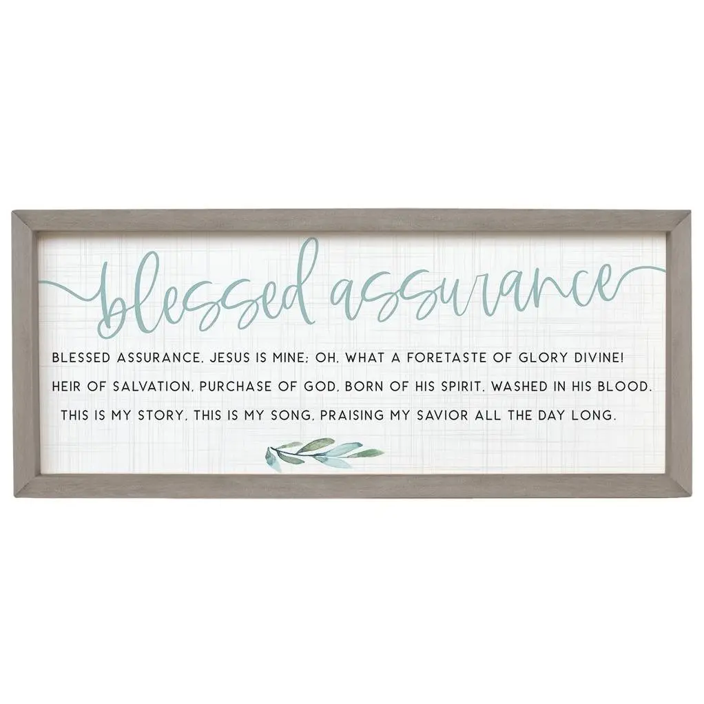 Sincere Surroundings 24" Blessed Assurance Farmhouse Frame