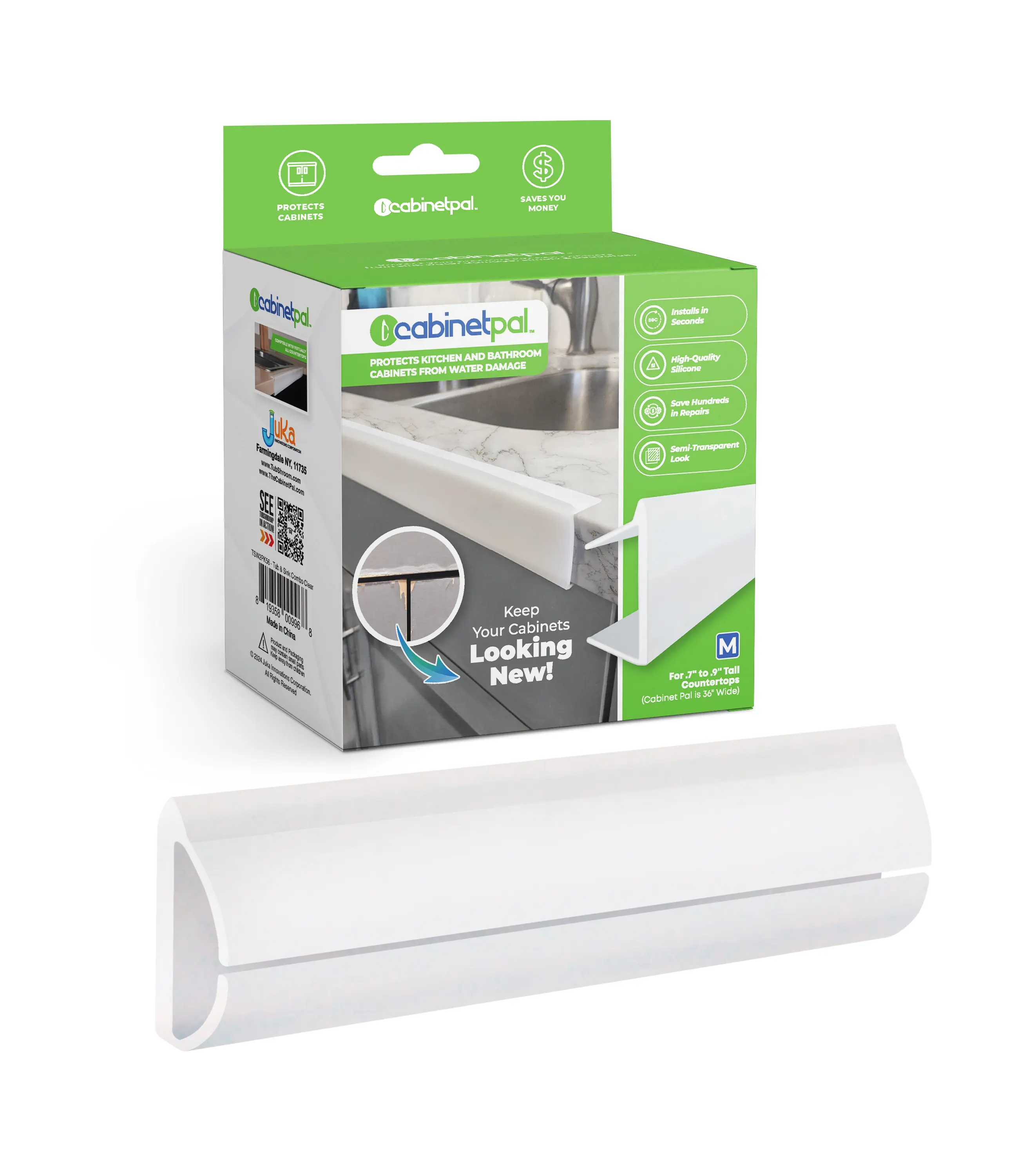 Cabinet Protector Cover for Kitchen, Bathroom Countertops - Protects Kitchen Cabinets from Water Damage, Edge Guard to Prevent Wear on Cabinets