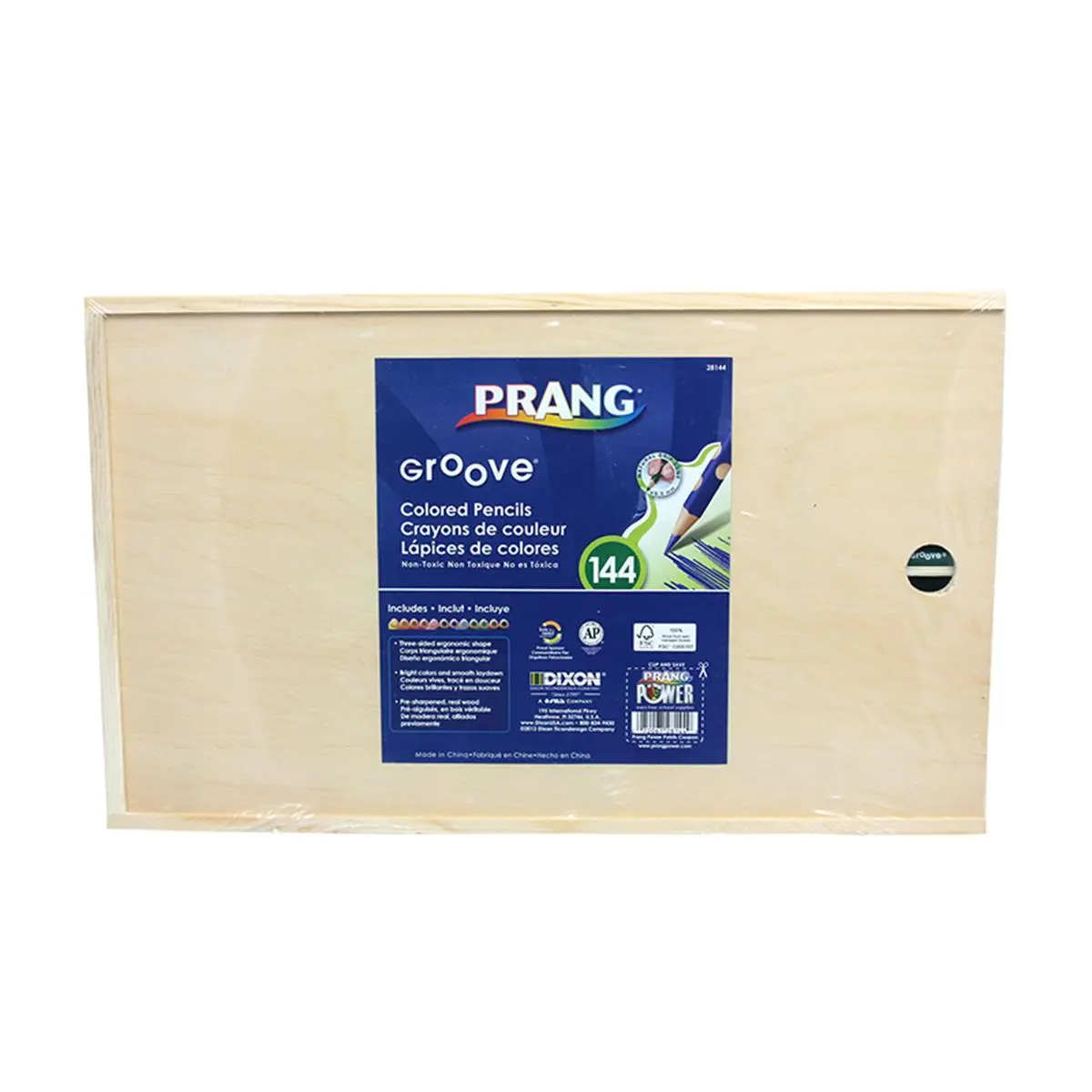 Dixon Ticonderoga Company Prang Groove Colored Pencils, 144-Count Art Craft Supplies for DIY Crafts & Hobbies