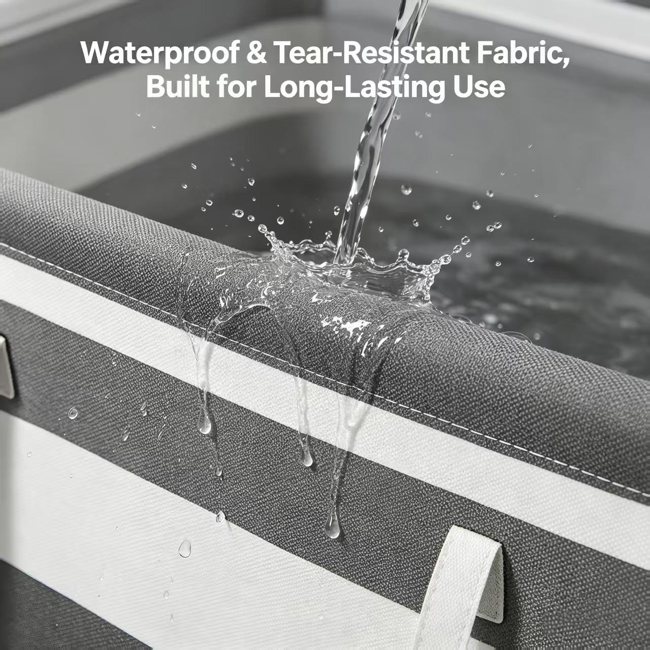 3 Pack Collapsible Laundry Hamper, Large Freestanding Laundry Basket with Handles, Waterproof Dirty Clothes Storage Bin for Bathroom, Bedroom, Dorm, Laundry Room, TikTok Viral 3 Pack Collapsible Laundry Hamper, Large Freestanding Laundry Basket with Handles, Waterproof Dirty Clothes Storage Bin for Bathroom, Bedroom, Dorm, Laundry Room, TikTok Viral