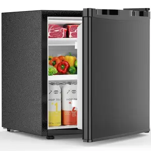COWSAR 1.6 Cu.ft Mini Fridge with Freezer, Compact Single Reversible Door Refrigerator, Adjustable Thermostat, Ultra Quiet, Energy Efficient for Office, Dorm, Bedroom, Apartment